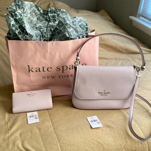 Kate Spade-brand new lavender wallet and handbag.